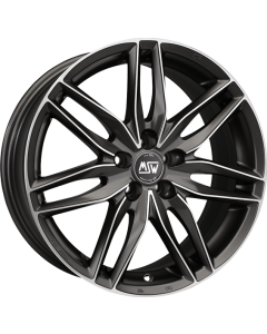 W1920500126   MSW 24   MATT GUN METAL FULL POLISHED (MGMFP)   6.5x15 4x108 ET 42 ø 63.4