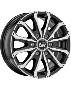 W19341003T56   MSW 48 VAN 6 HOLES   GLOSS BLACK FULL POLISHED   6.5x16 6x120 ET 50 ø 74.56