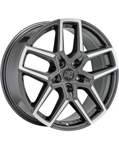 W19428504D7   MSW 52   GLOSS GUN METAL FULL POLISHED   8.5x20 5x114.3 ET 45 ø 73.1