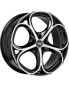 W19374001T56   MSW 82   GLOSS BLACK FULL POLISHED   8x18 5x110 ET 30 ø 65.06
