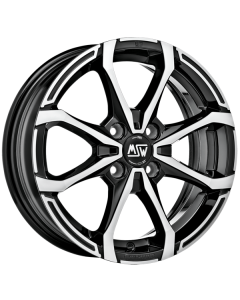 W19284001T56   MSW X4   BLACK FULL POLISHED (GBFP)   5.5x14 4x108 ET 24 ø 65.06