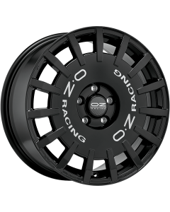 W01A50202H3   RALLY RACING   GLOSS BLACK SILVER LETTERING   7x17 4x100 ET 45 ø 68
