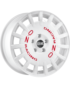 RALLY RACING WHITE RED LETTERING 7x17 4x100 ET 45