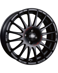 W0189505179   SUPERTURISMO GT   MATT BLACK RED LETTERING   7x16 4x108 ET 25 ø 65.06