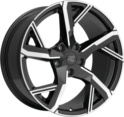 W19489504T56 MSW 54 GLOSS BLACK FULL POLISHED 8.5x20 5x112 ET 40 ø